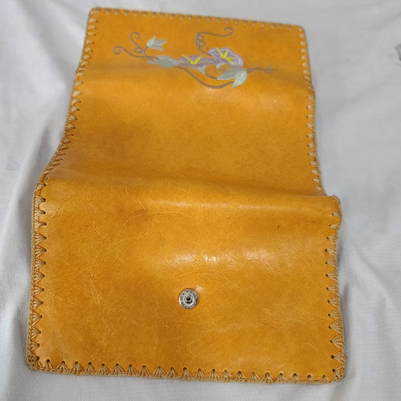 Portefeuille en cuir vintage original