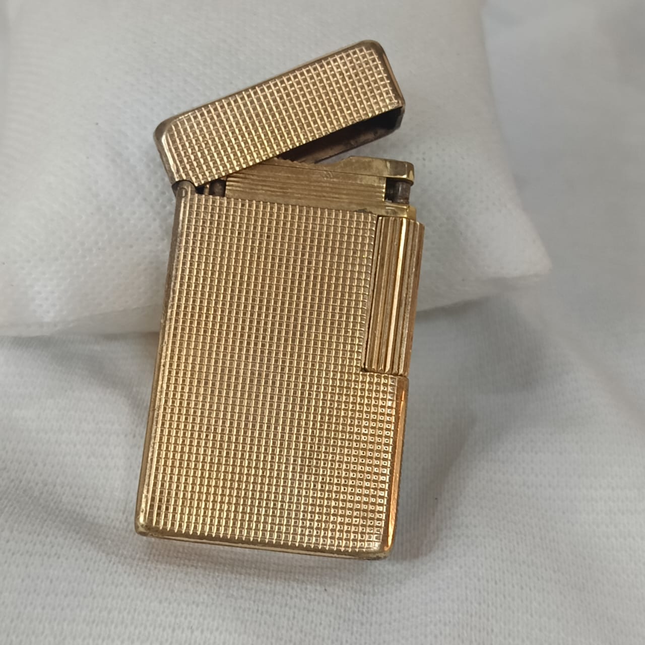 Briquet Dupont en plaqué or vintage original