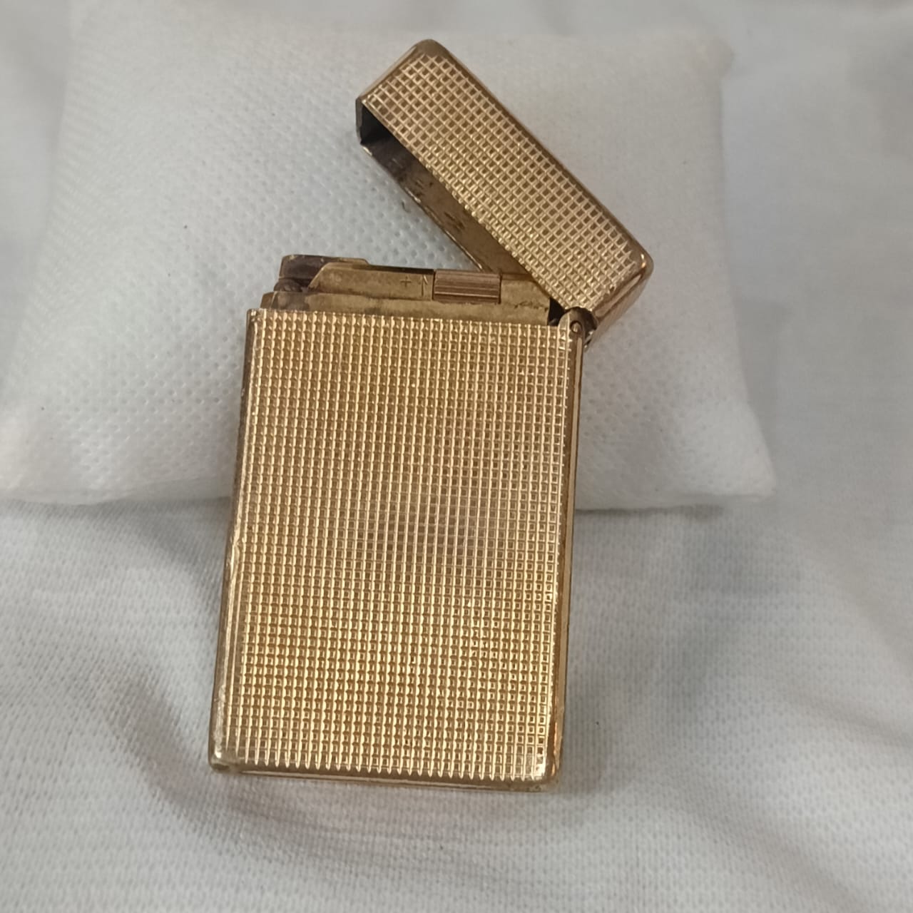 Briquet Dupont en plaqué or vintage original