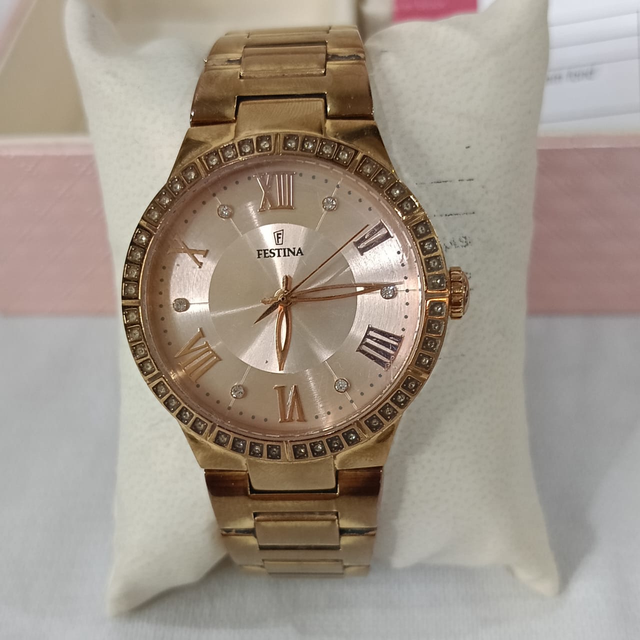 Montre Festina femme original en plaqué or