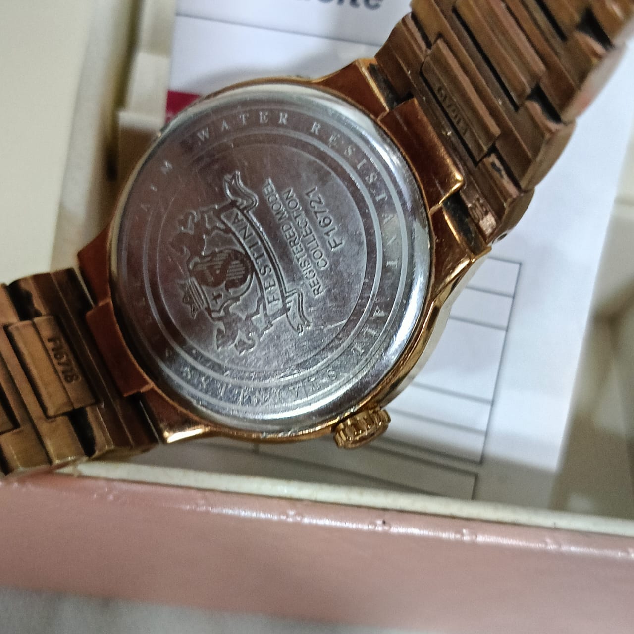 Montre Festina femme original en plaqué or
