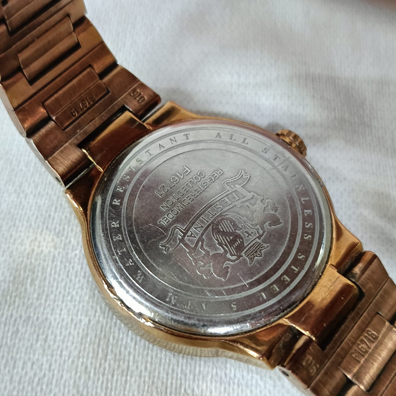 Montre Festina femme original en plaqué or