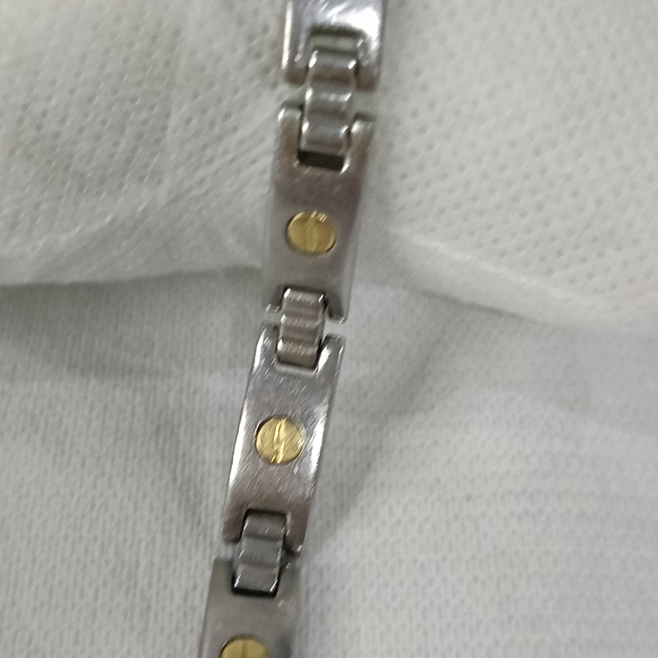 Bracelet acier inoxydable et or