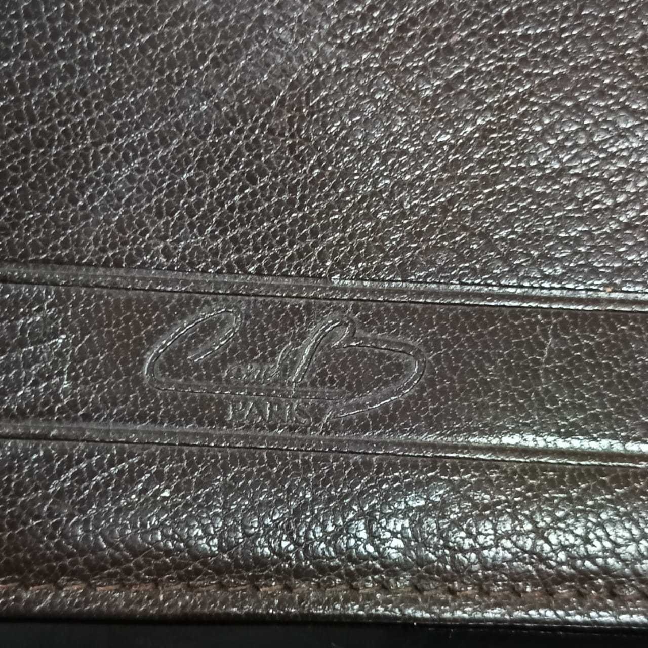 Portefeuille G&B paris en cuir vintage
