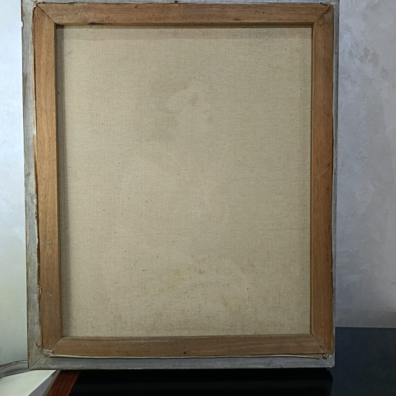 Ancien tableau vintage sur toile