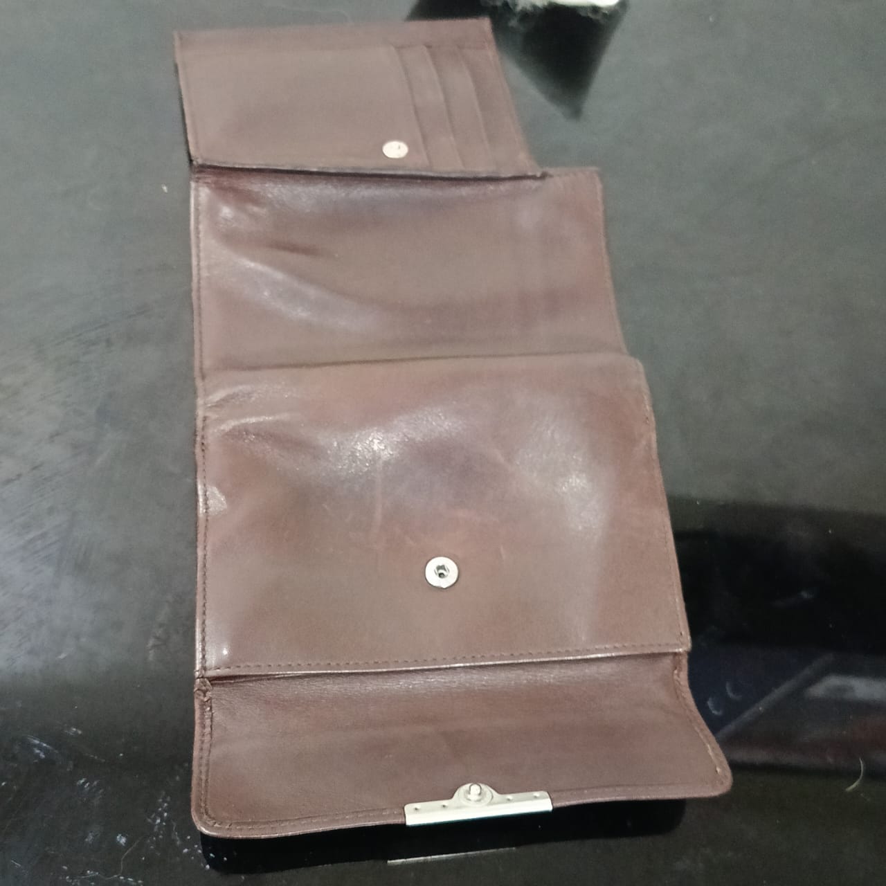Portefeuille esprit original en cuir vintage