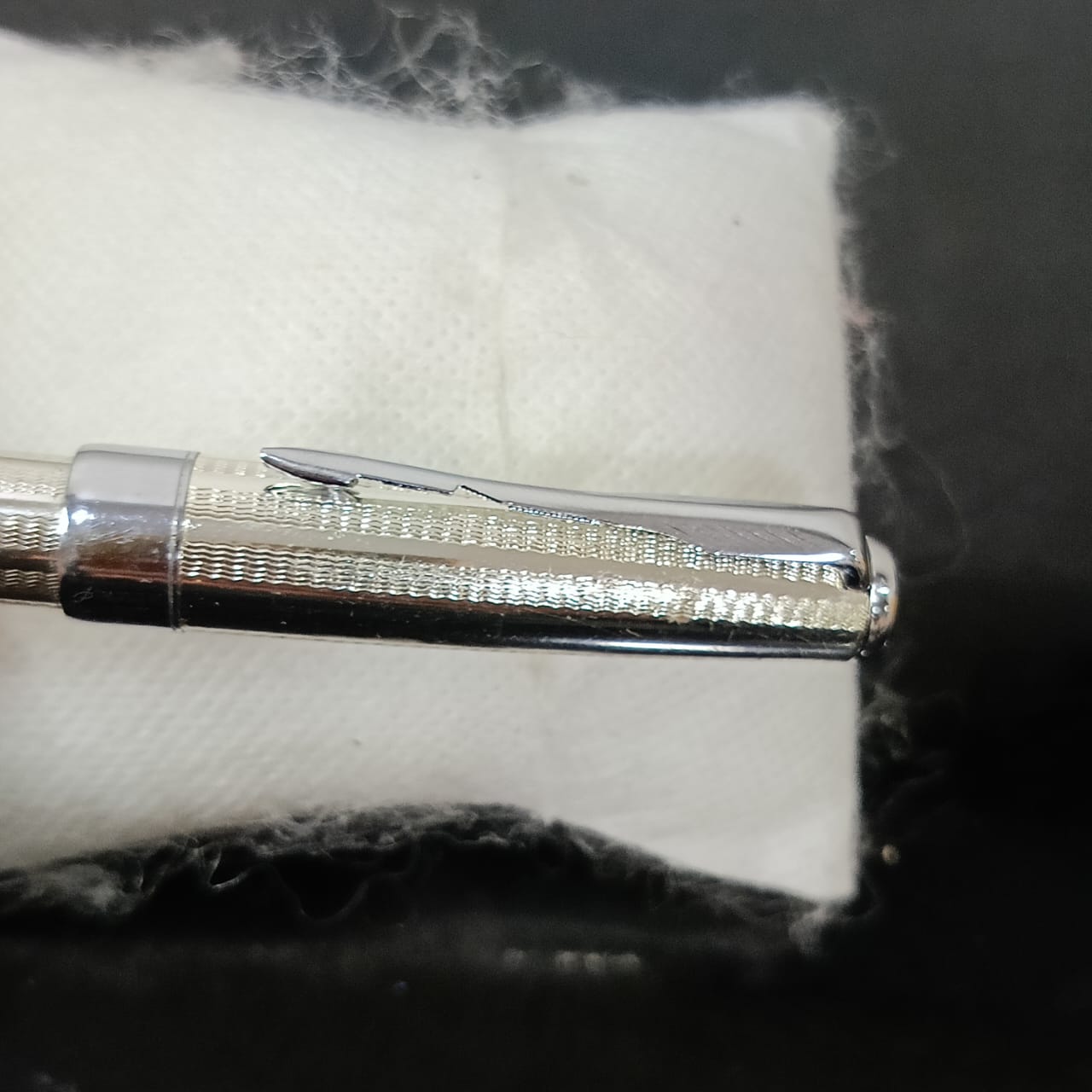 Stylo Parker sonnet USA original plaqué or blanc