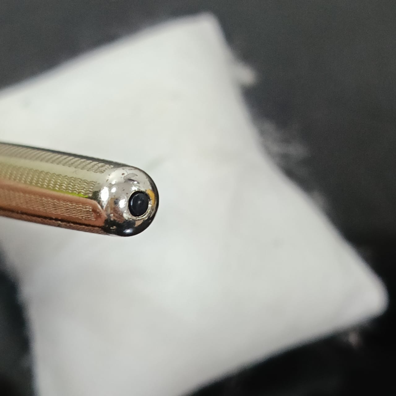 Stylo Parker sonnet USA original plaqué or blanc