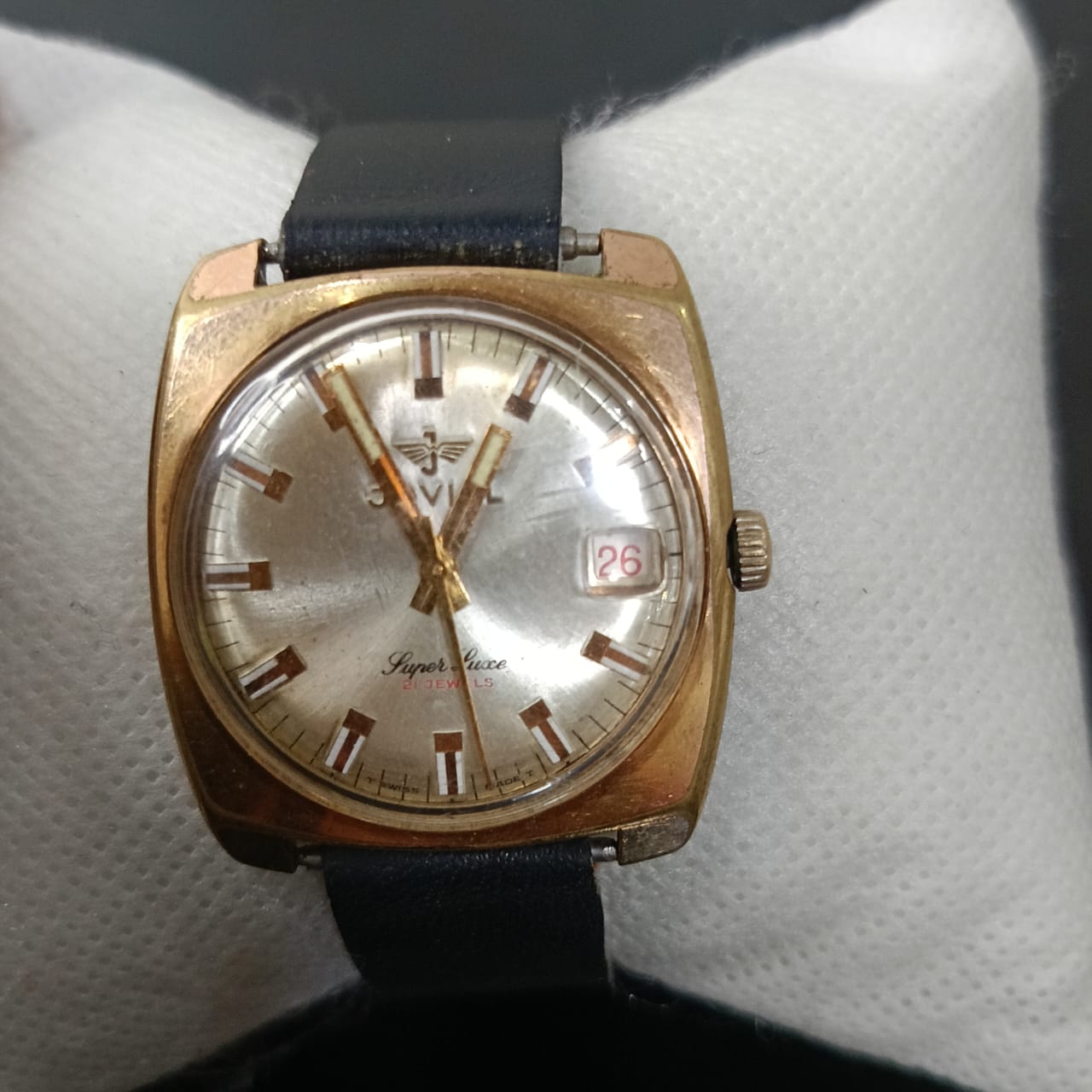 Montre jovial Suisse mécanique plaqué or vintage original