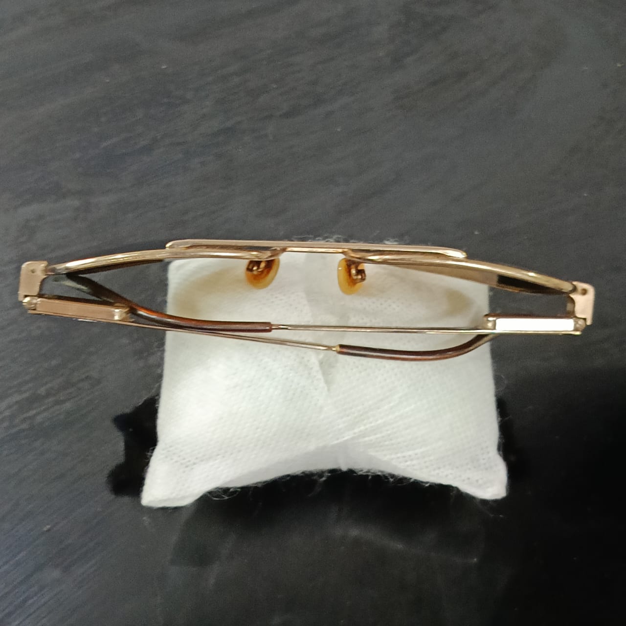 Cadre du lunette plaqué or vintage original
