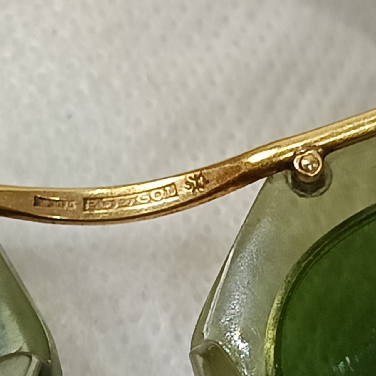 Lunette femme rare vintage or