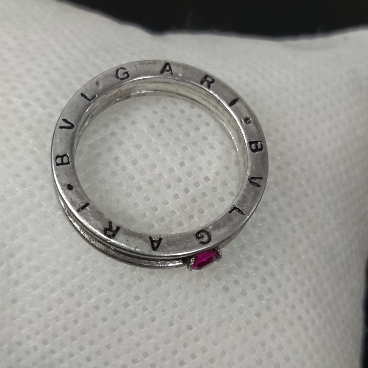 Bague bvolgai argent original et Ruby