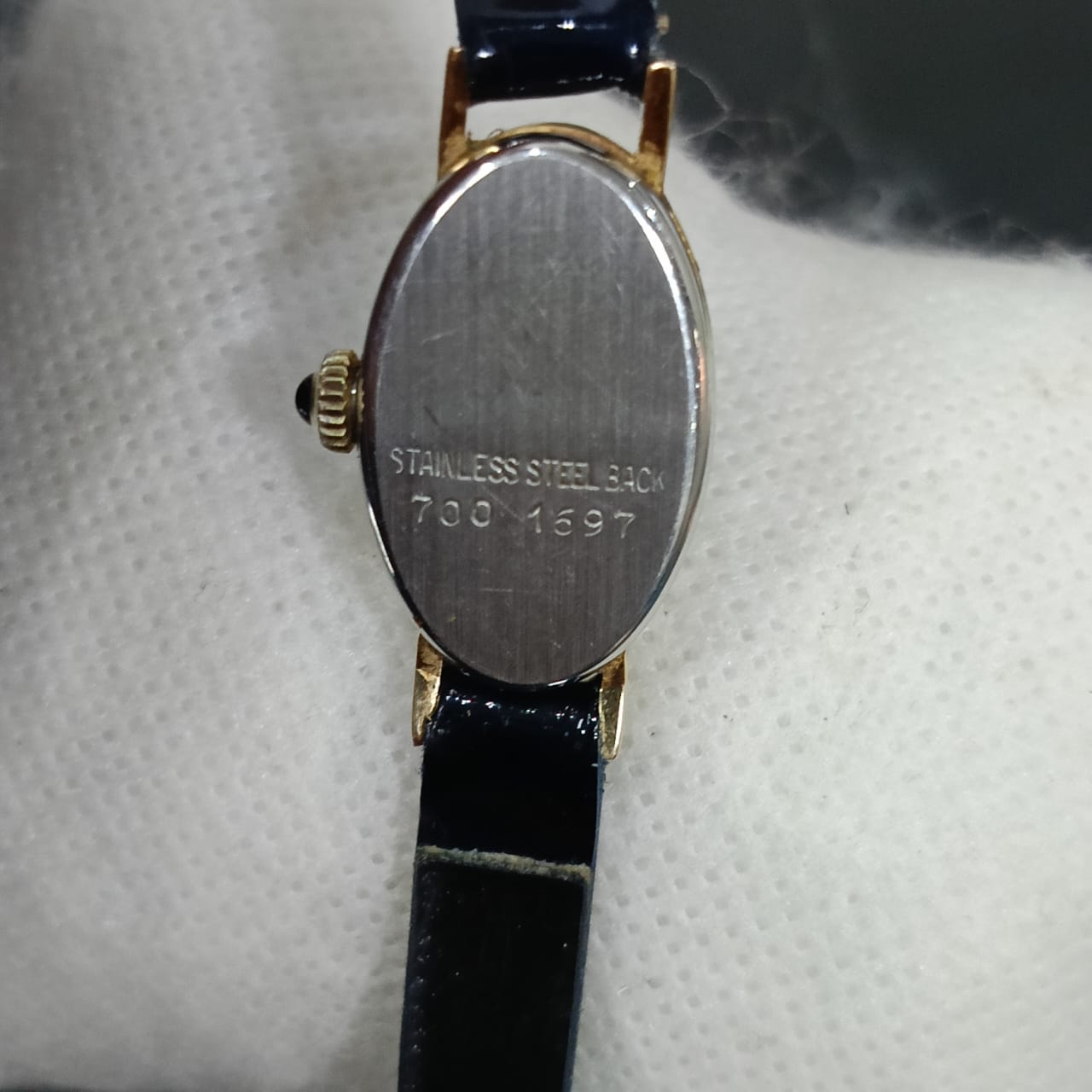 Montre mécanique vintage femme en plaqué or