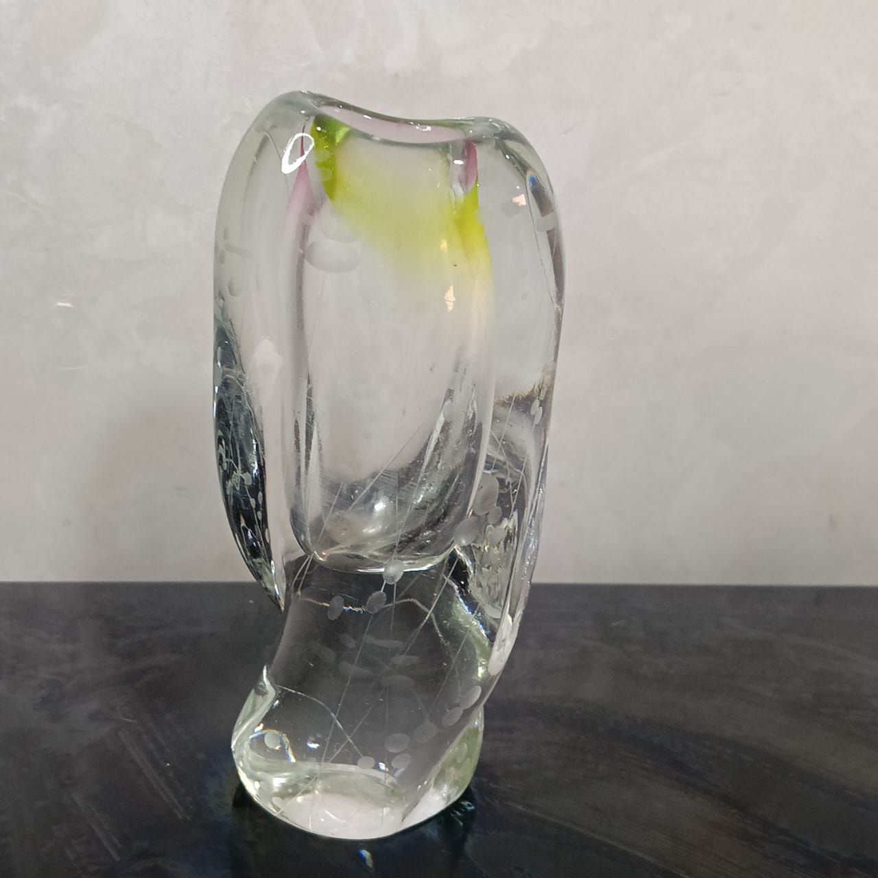 Ancien vase en cristal vintage