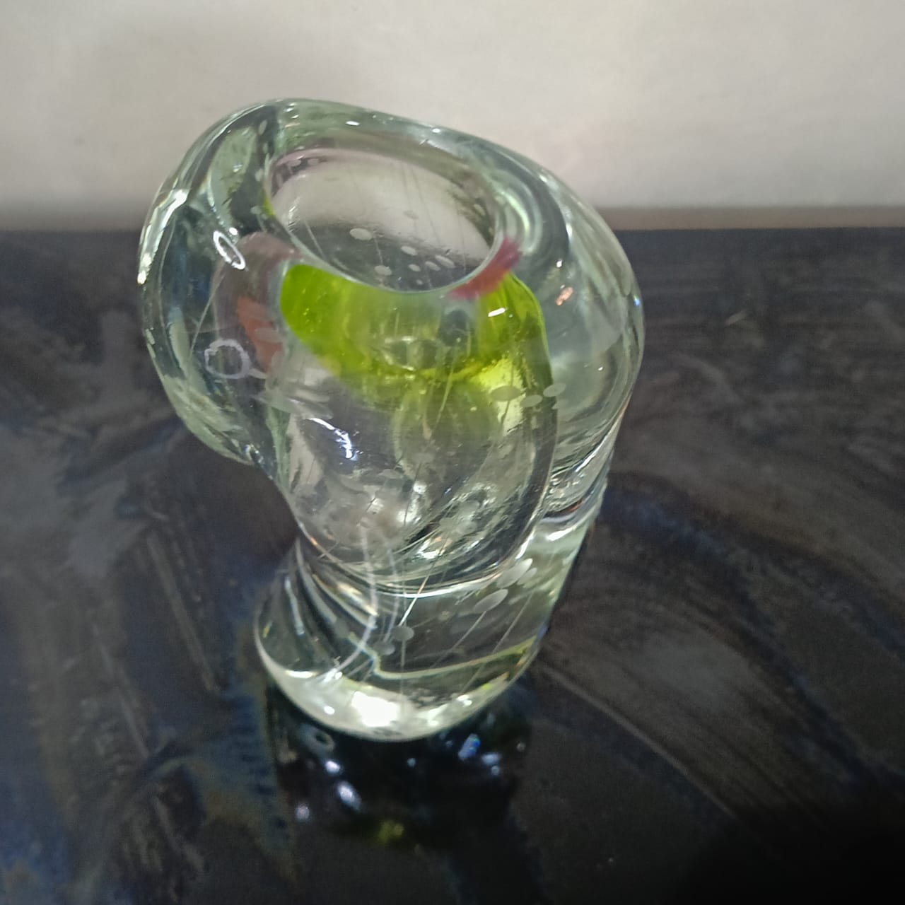 Ancien vase en cristal vintage