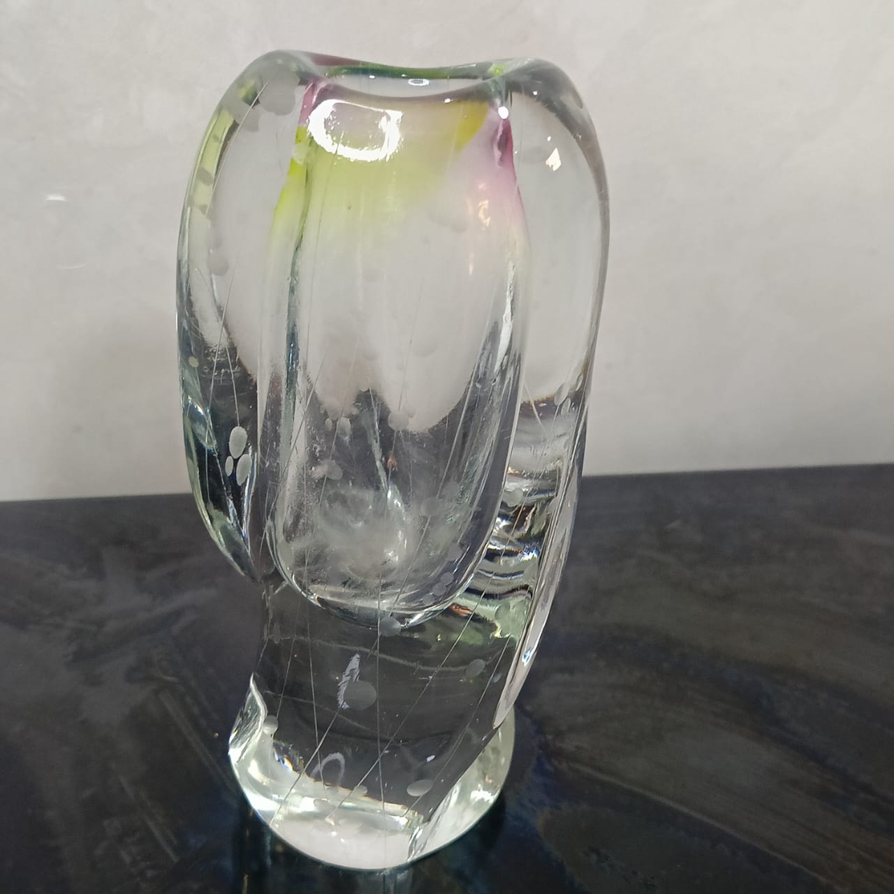 Ancien vase en cristal vintage