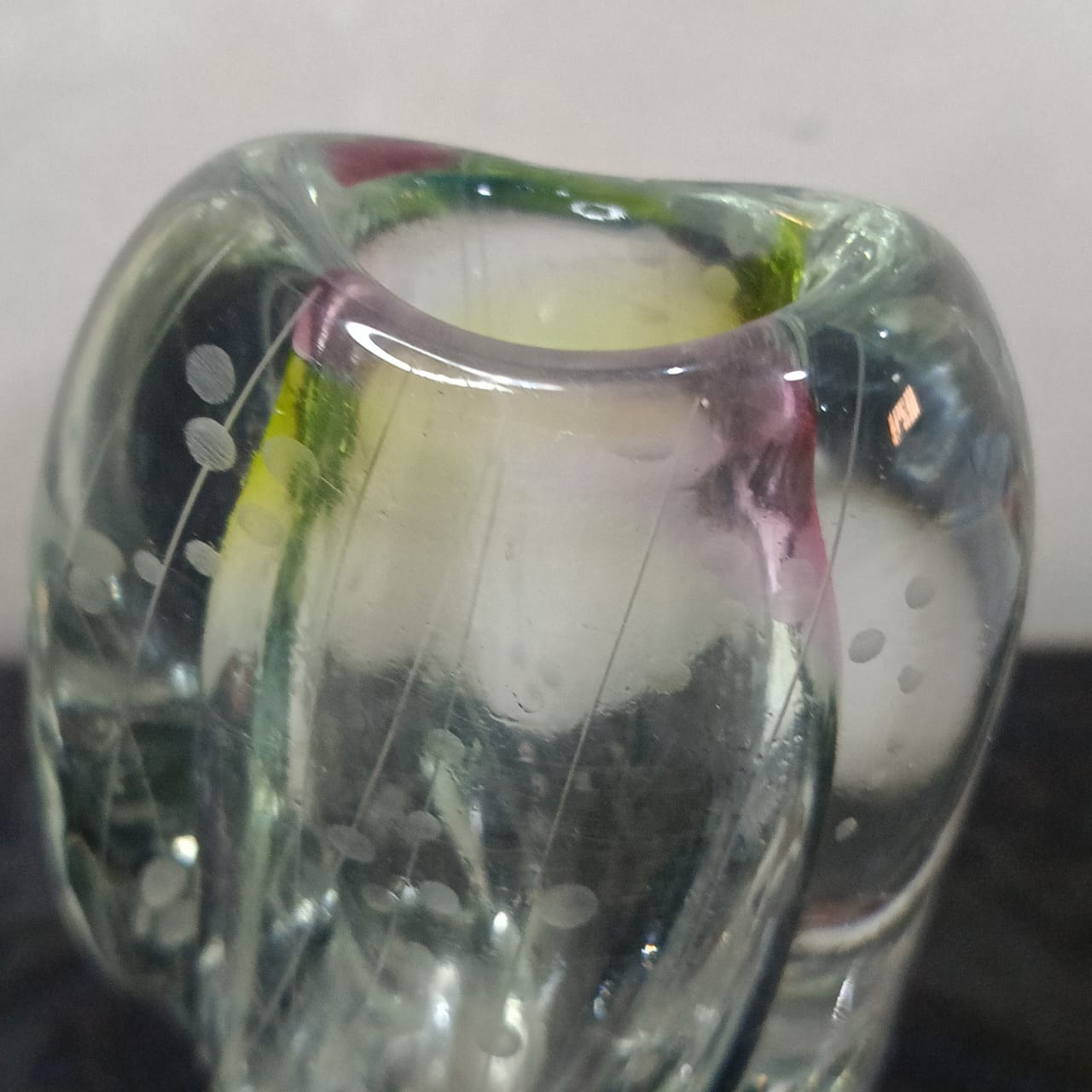 Ancien vase en cristal vintage