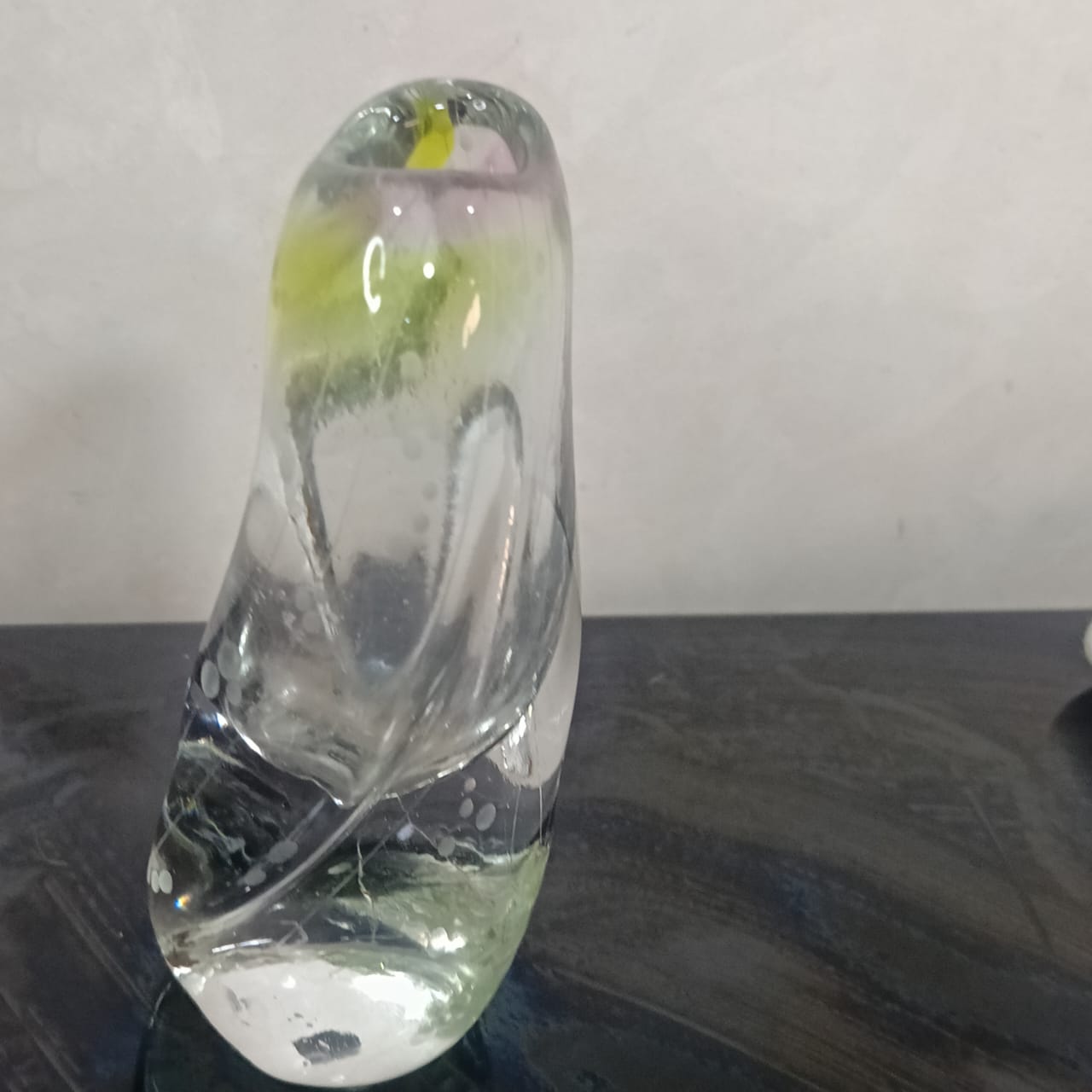 Ancien vase en cristal vintage