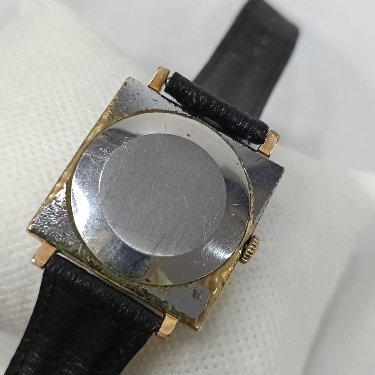 Montre pax mécanique vintage en plaqué or rose