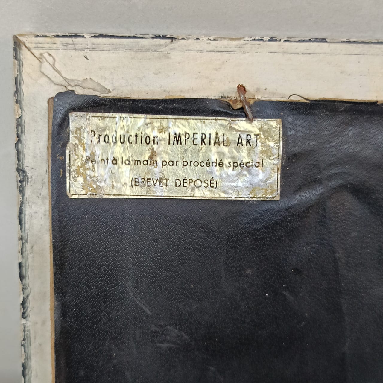 Ancien tableau vintage original huile sur toile signée