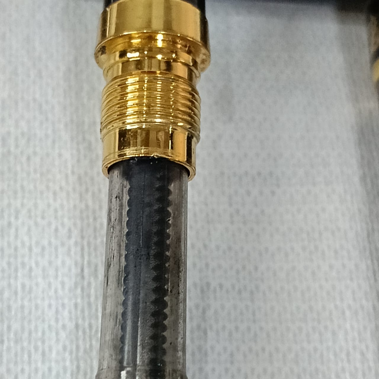 Stylo plume croco plaqué or vintage original