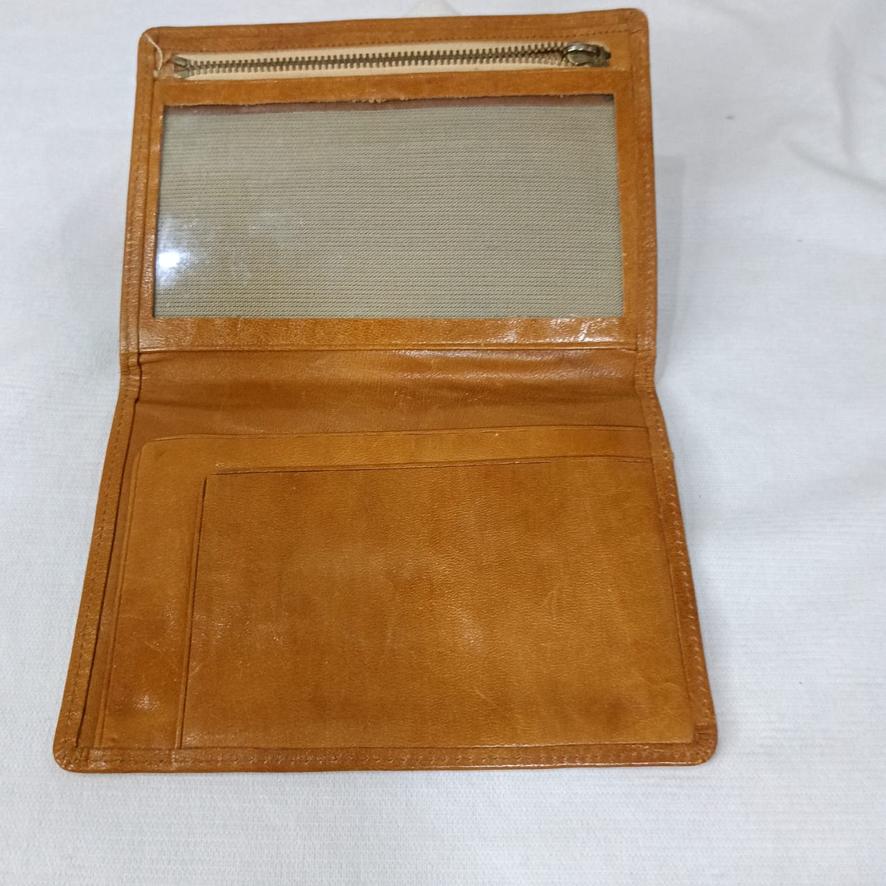 Portefeuille en cuir vintage original