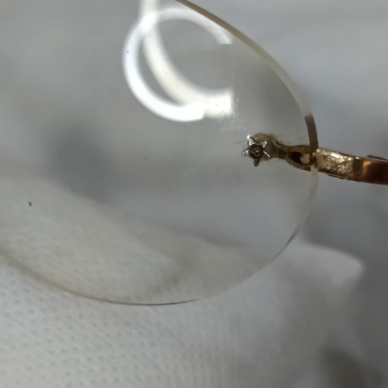 Cadre du lunette Dior femme en plaqué or vintage