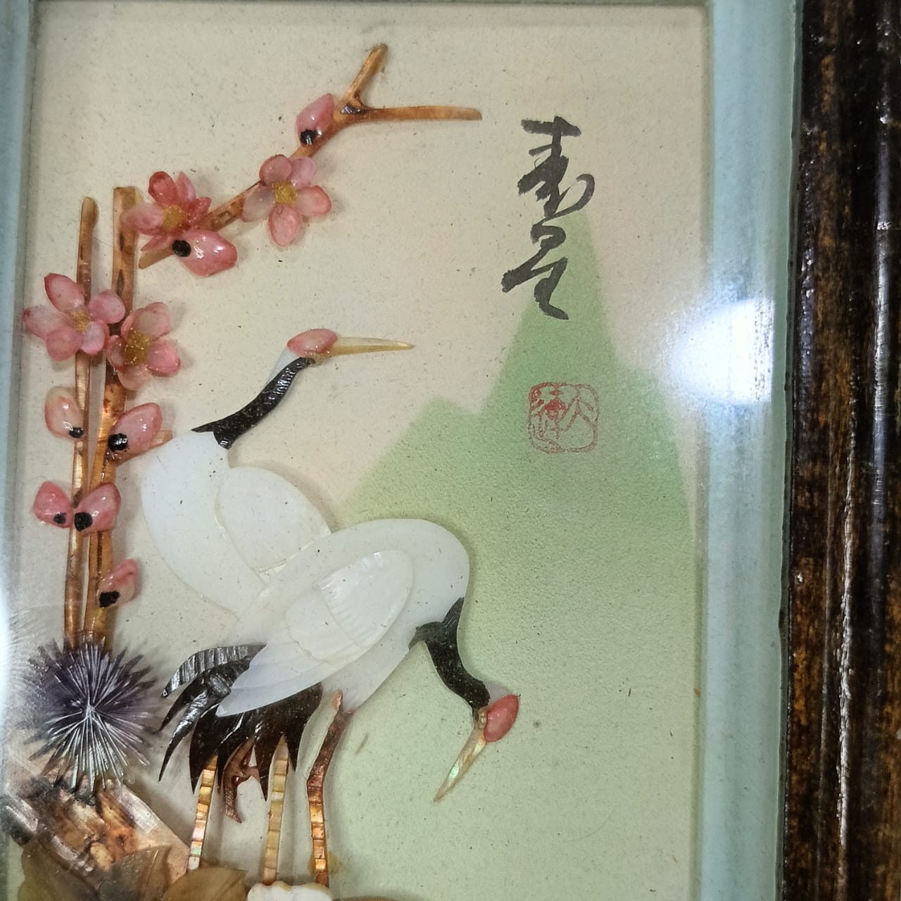 Ancien tableau vintage japonais original