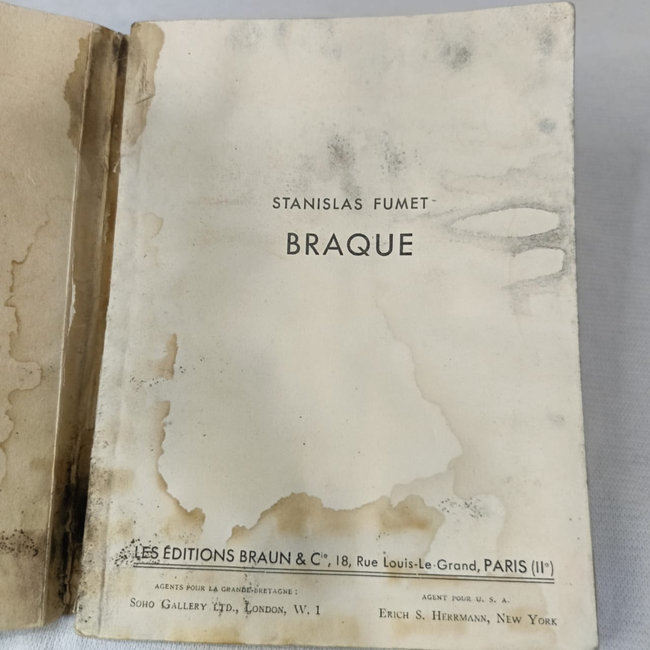 Livre sur peintre braque "collection des maîtres"