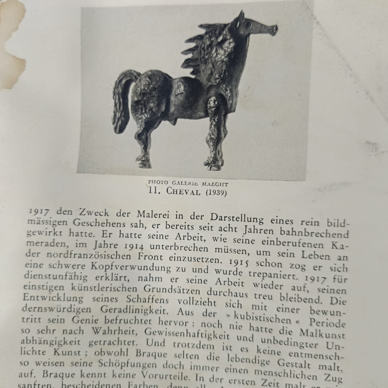 Livre sur peintre braque "collection des maîtres"