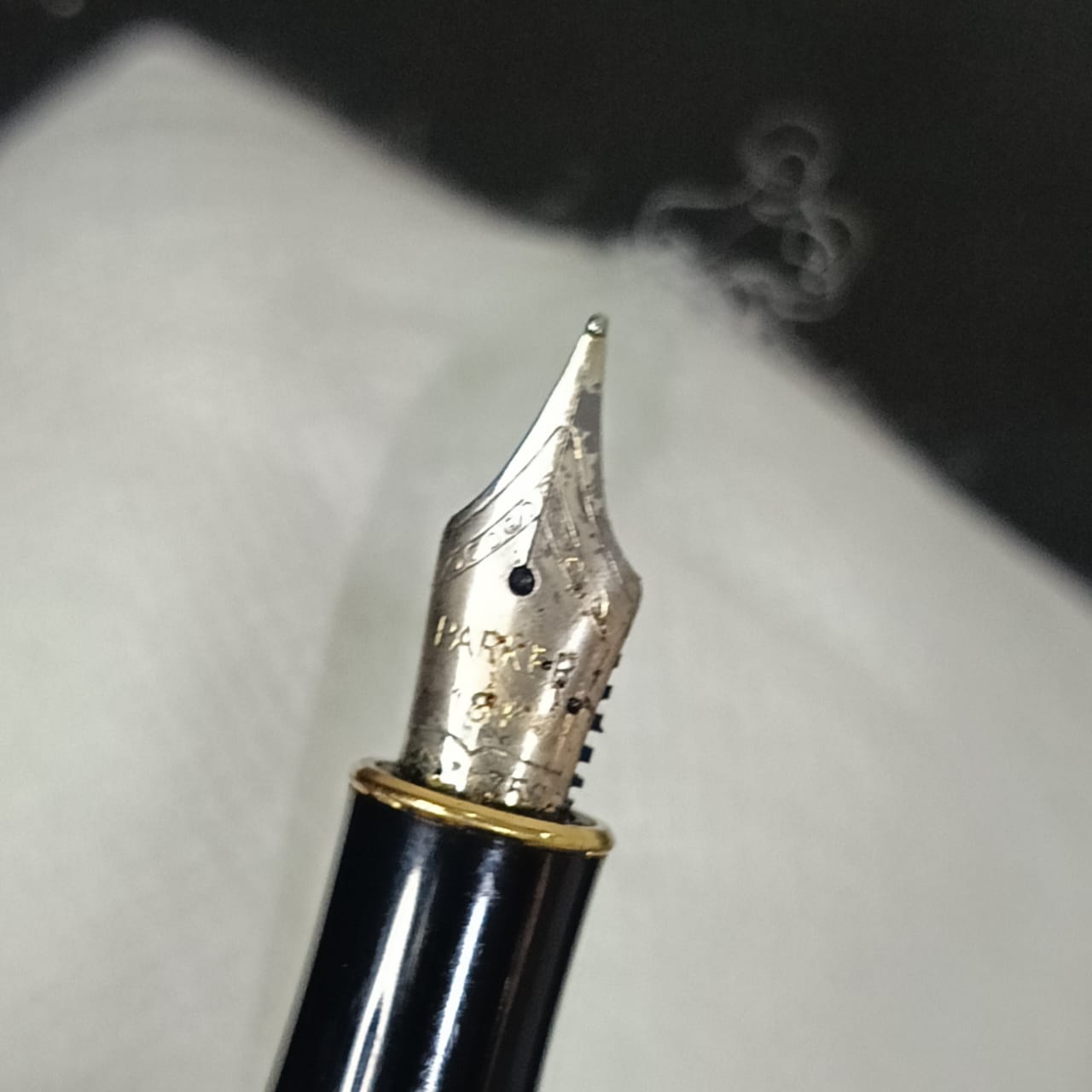 Stylo plume Parker or18k 750 original