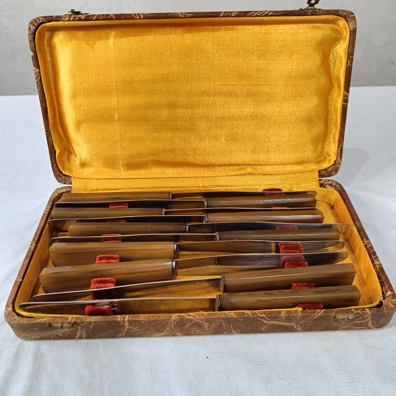 Coffret argenté antique vintage 10 pièce عااج خرتيت