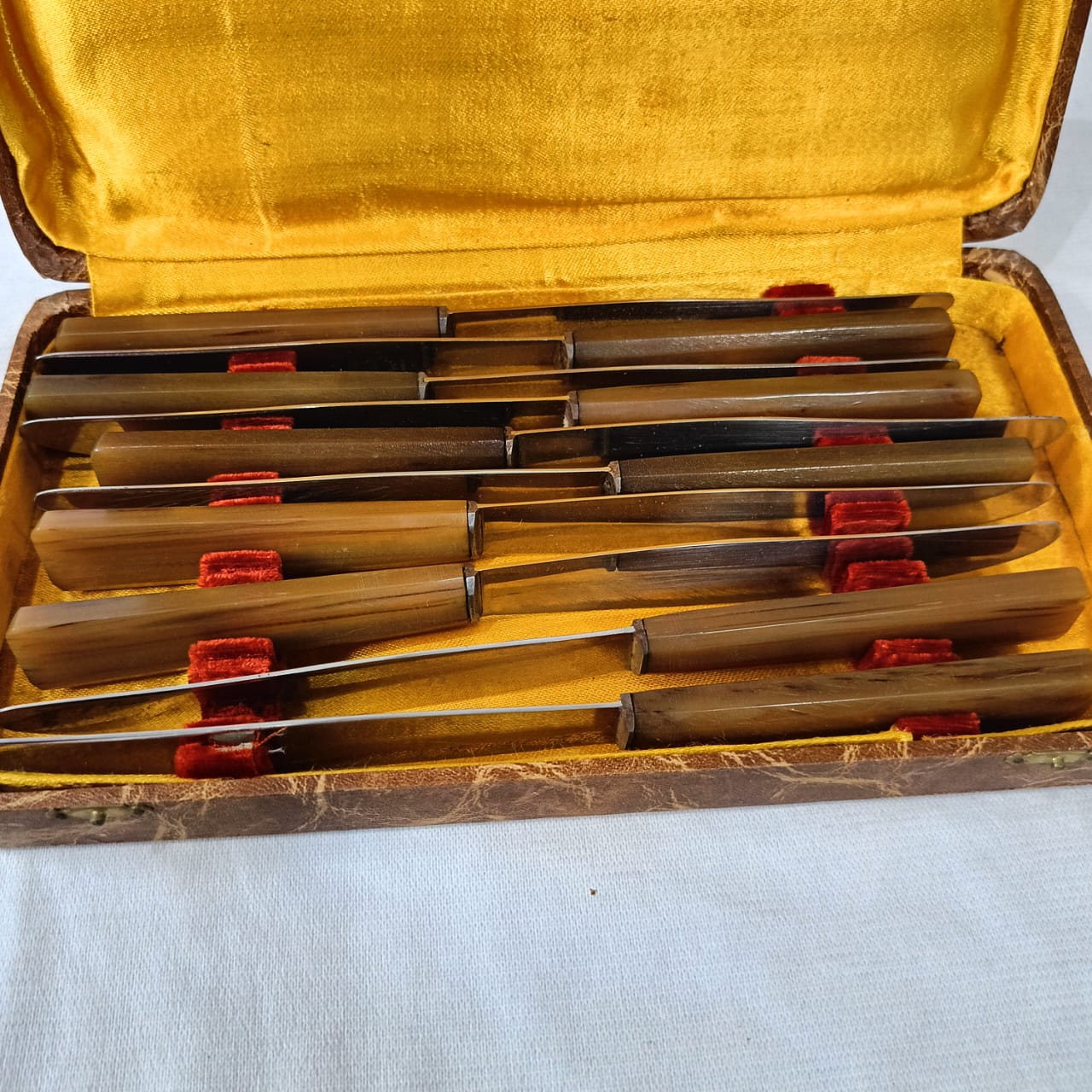 Coffret argenté antique vintage 10 pièce عااج خرتيت