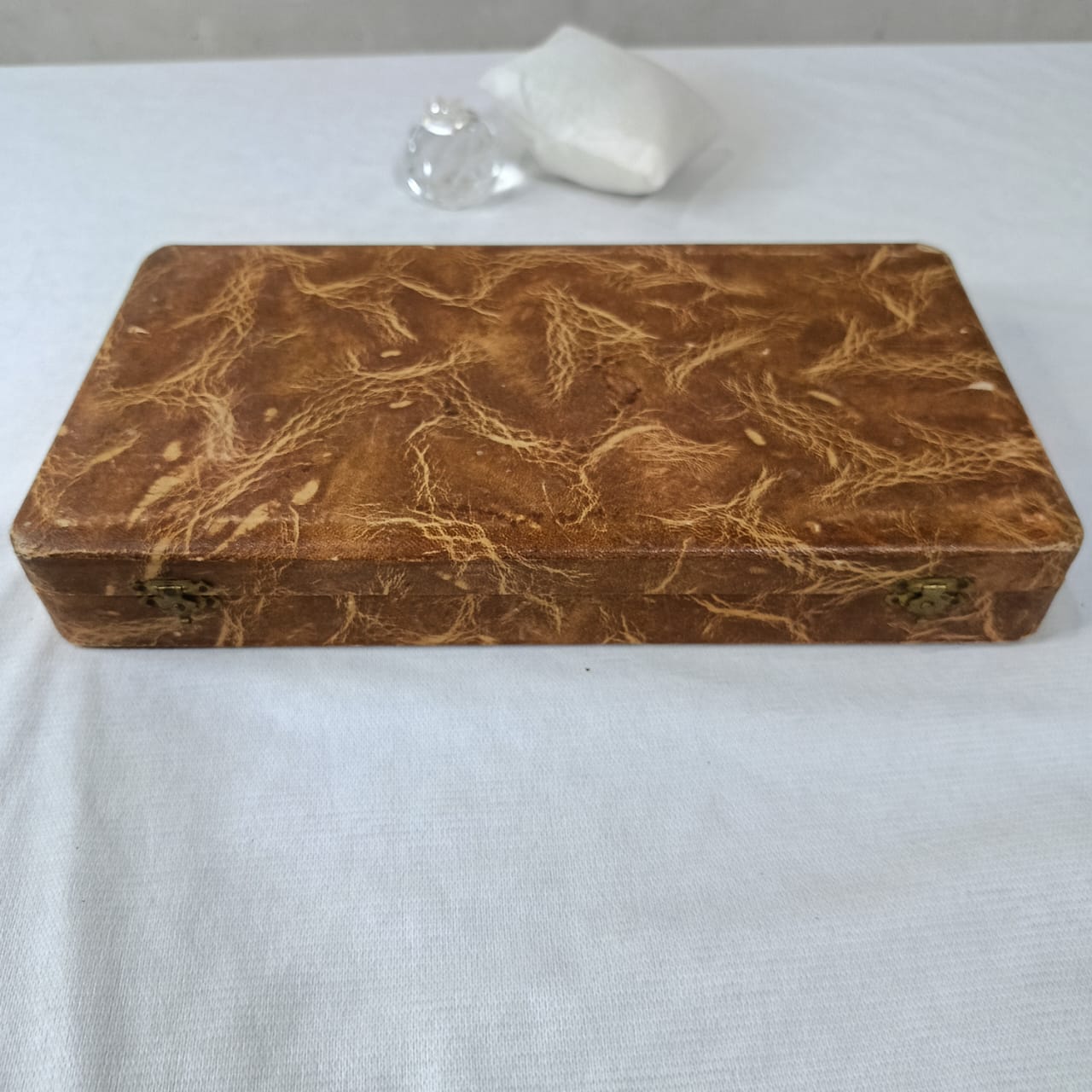 Coffret argenté antique vintage 10 pièce عااج خرتيت