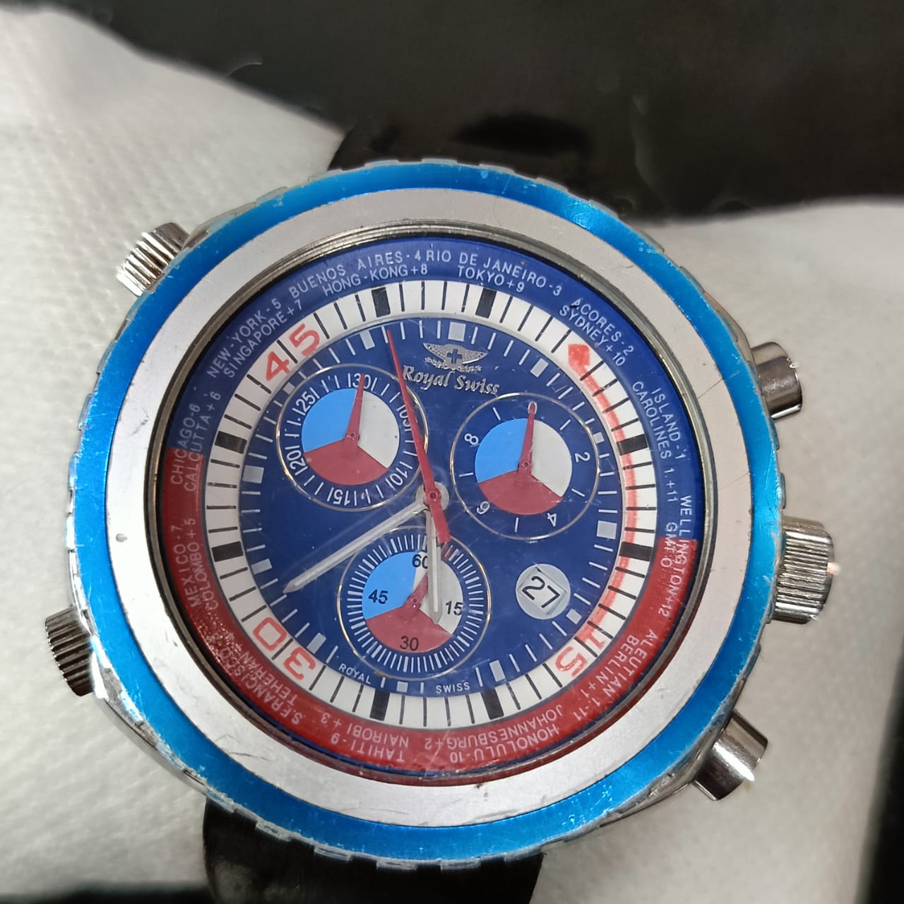 Montre royal suiss chronographe Quartz original