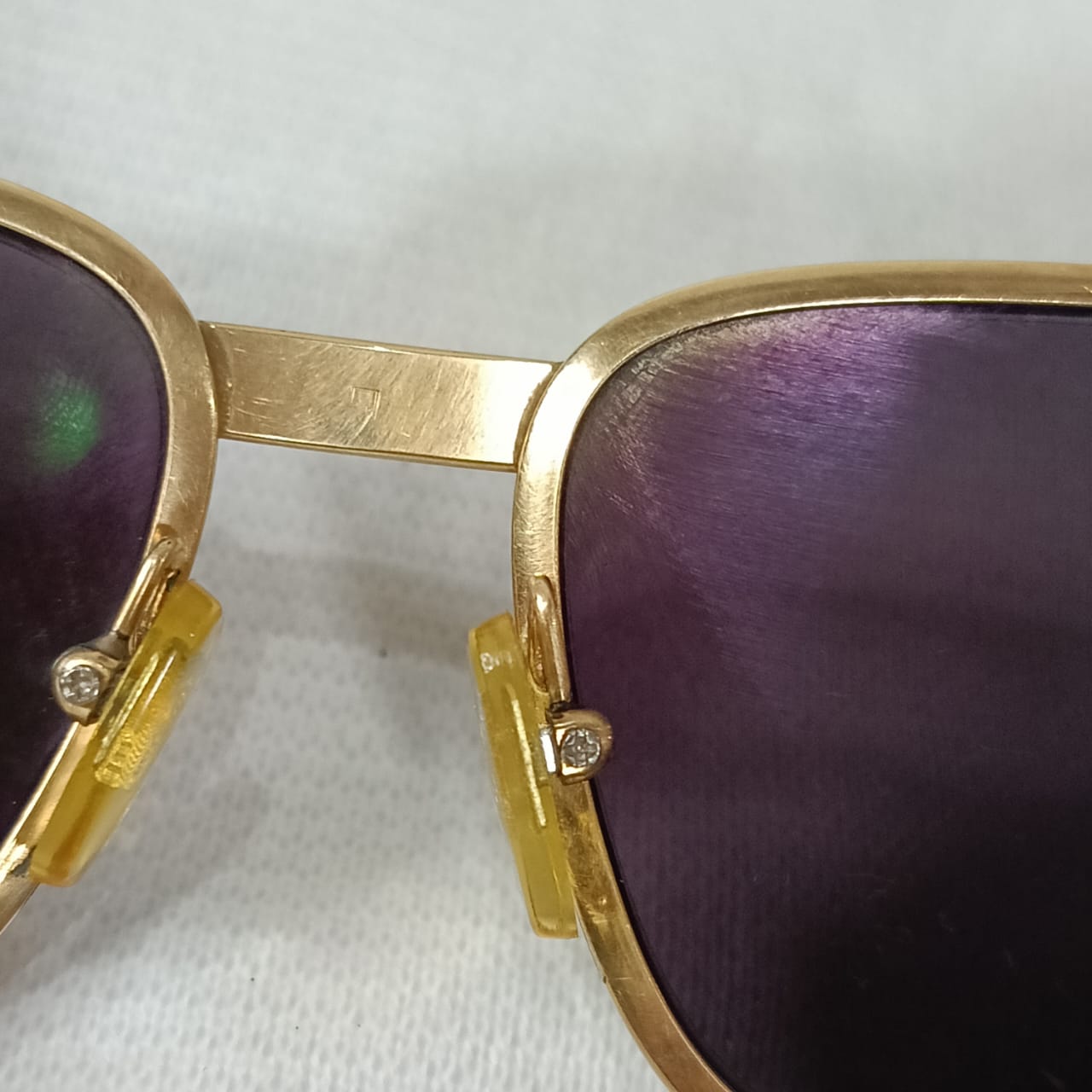 Lunette ray ben original en plaqué or vintage