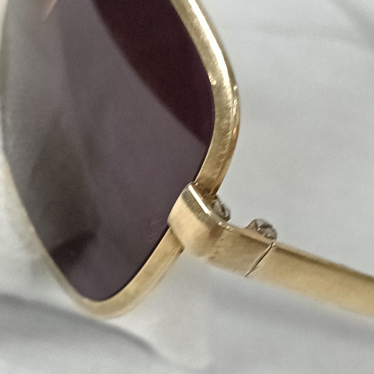 Lunette ray ben original en plaqué or vintage