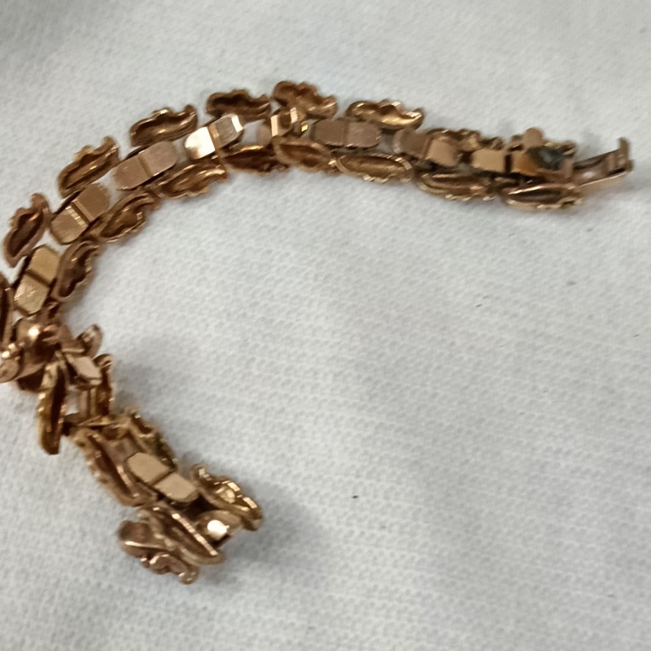 Bracelet en plaqué or rose France original