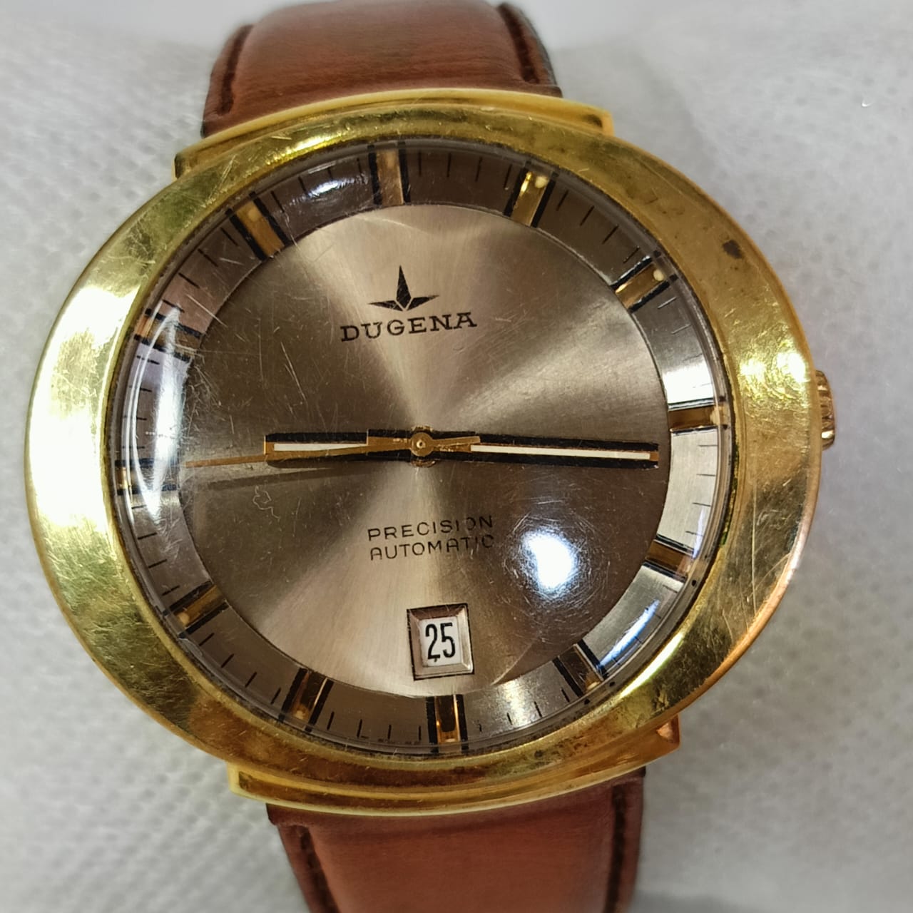 Montre dugena automatique original en plaqué or 20m