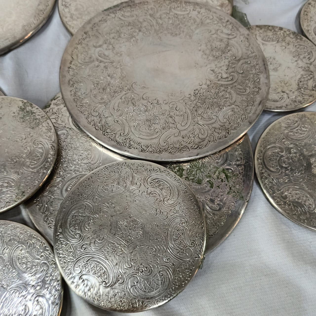 14 plat plaqué argent original تغليف قوي فضة