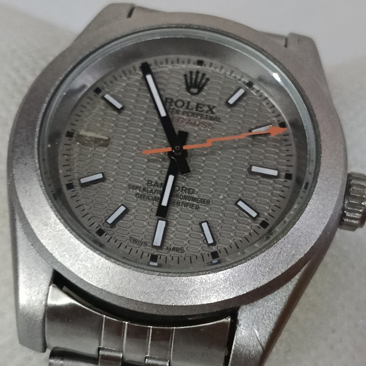 Montre Rolex automatique acier inoxydable