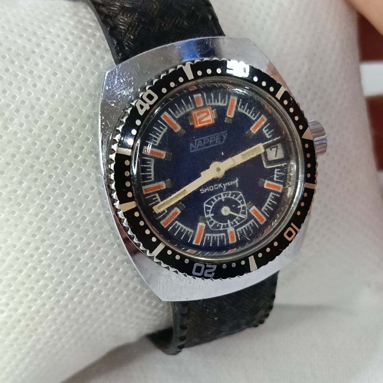 Montre nappey mécanique plongée vintage original
