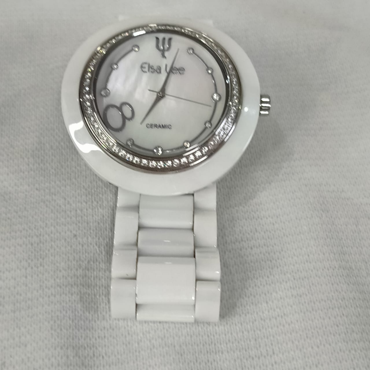 Montre elsa ler céramique blanche original