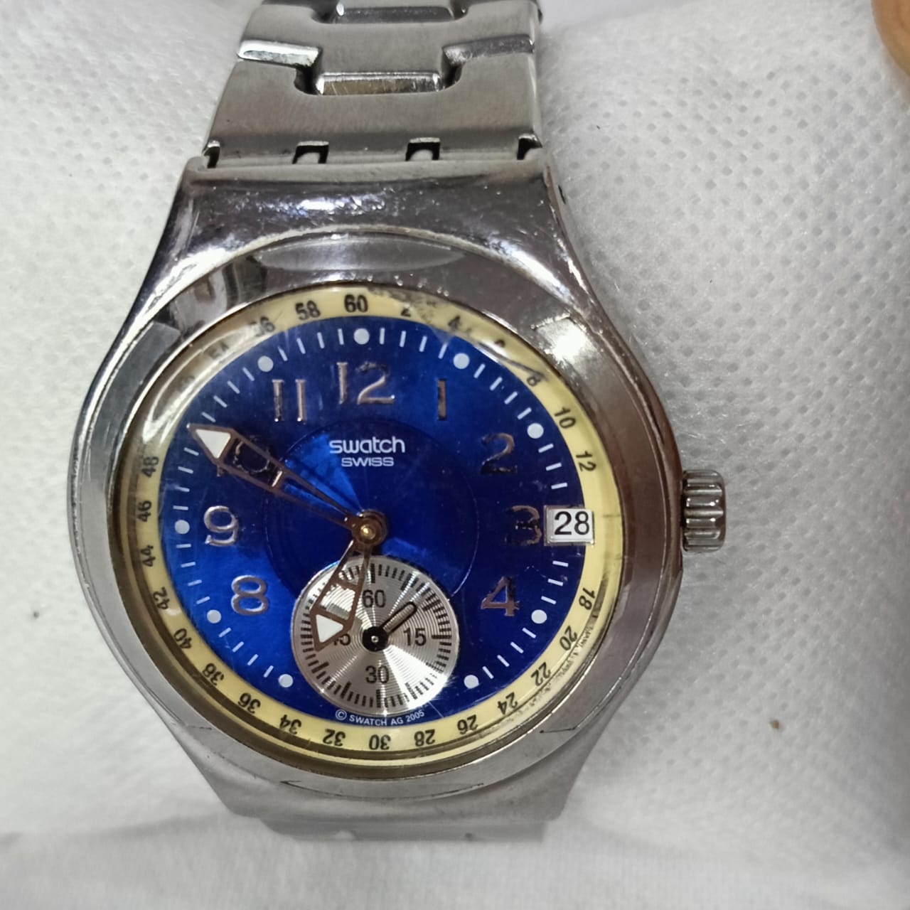 Montre swatch suisse Quartz original acier inoxydable