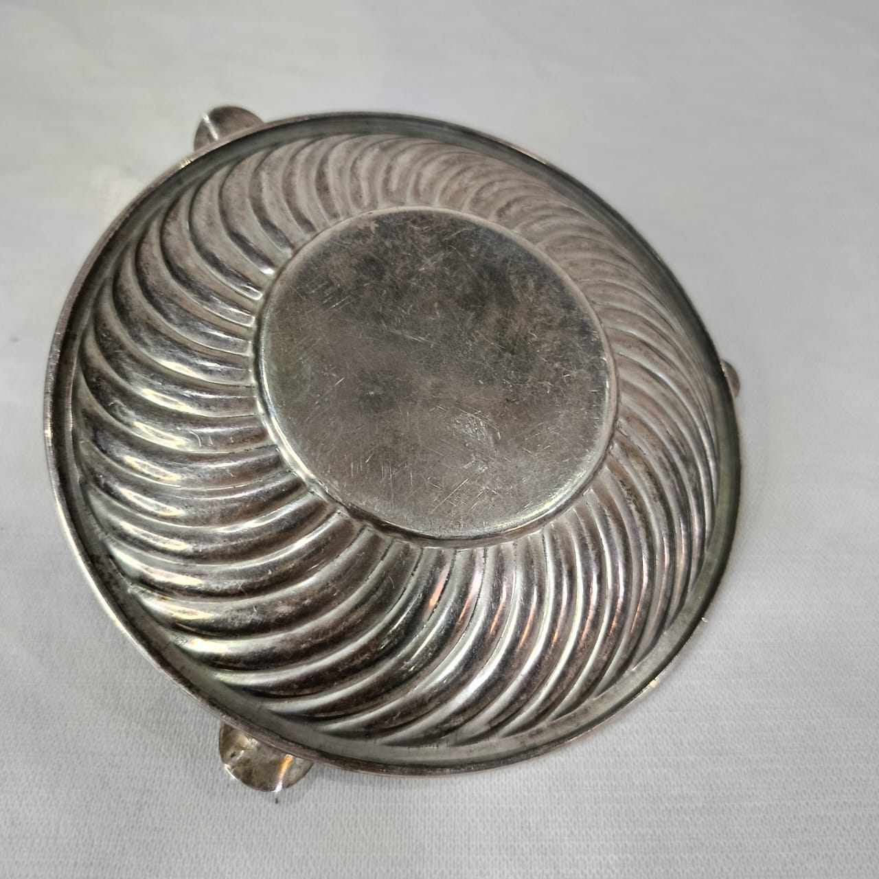 Cendrier argenté antique vintage