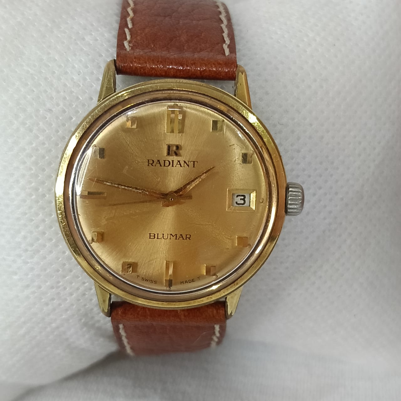 Montre Radiant automatique original en plaqué or