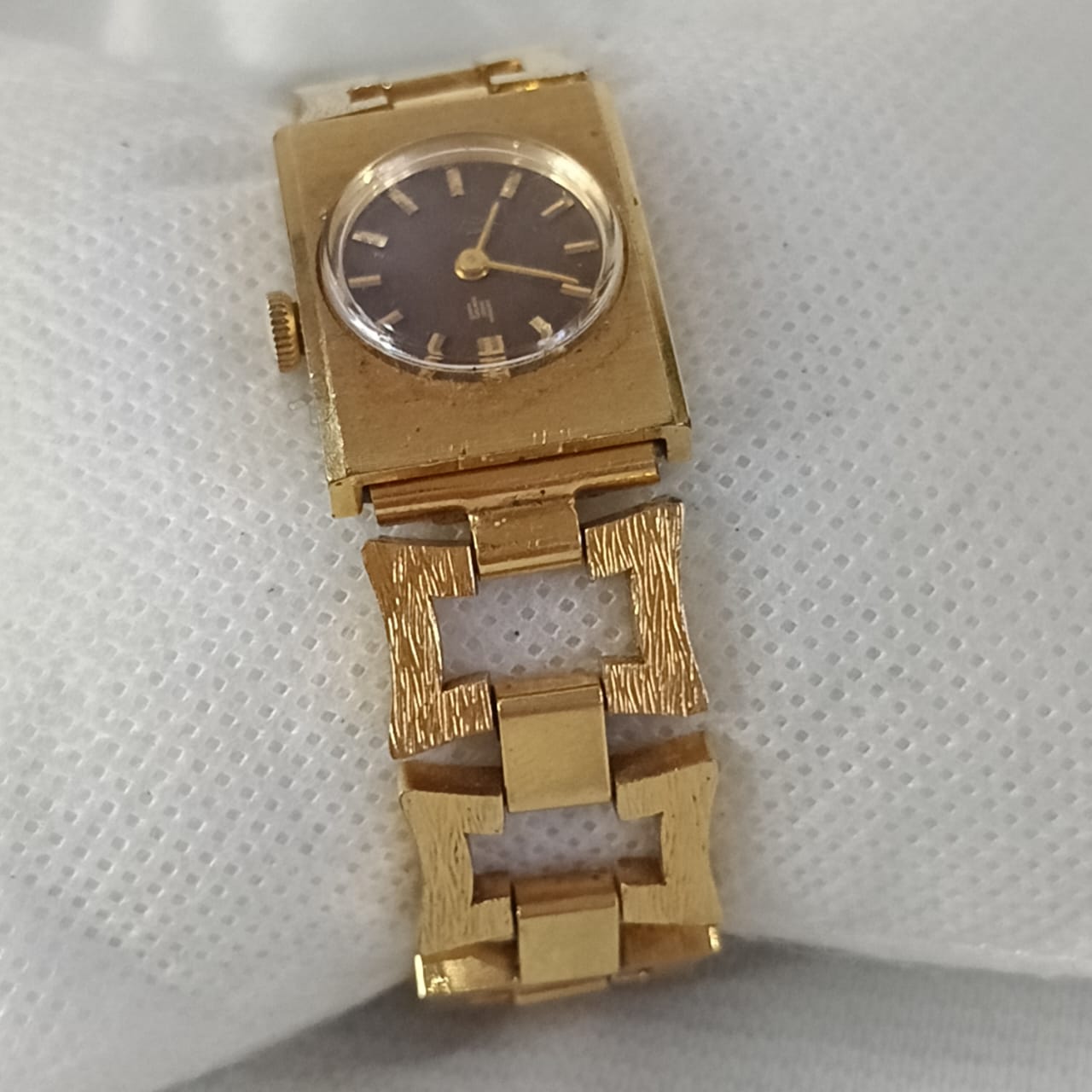 Montre lip femme mécanique vintage original en plaqué or