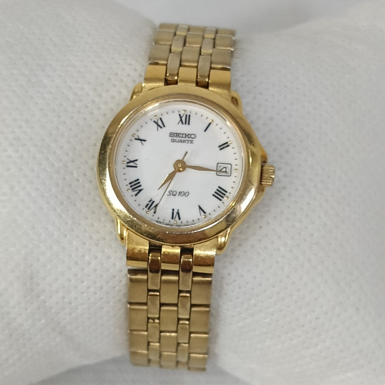 Montre Seiko Quartz femme original en plaqué or