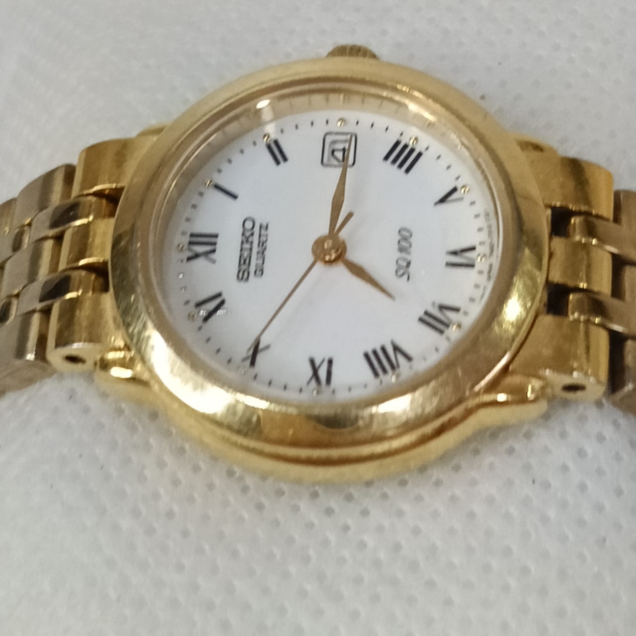 Montre Seiko Quartz femme original en plaqué or