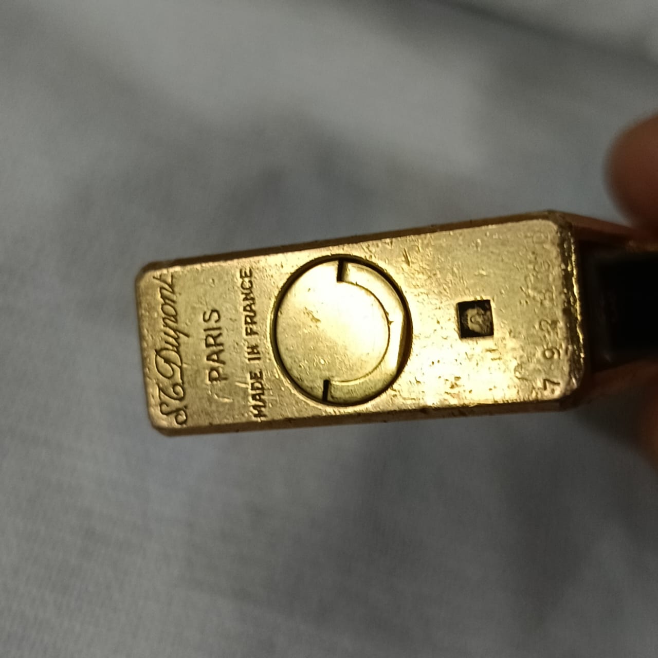 Briquet Dupont en plaqué or vintage France